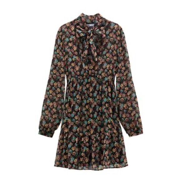 ZARA FLORAL PRINT DRESS - Picture 2 of 4